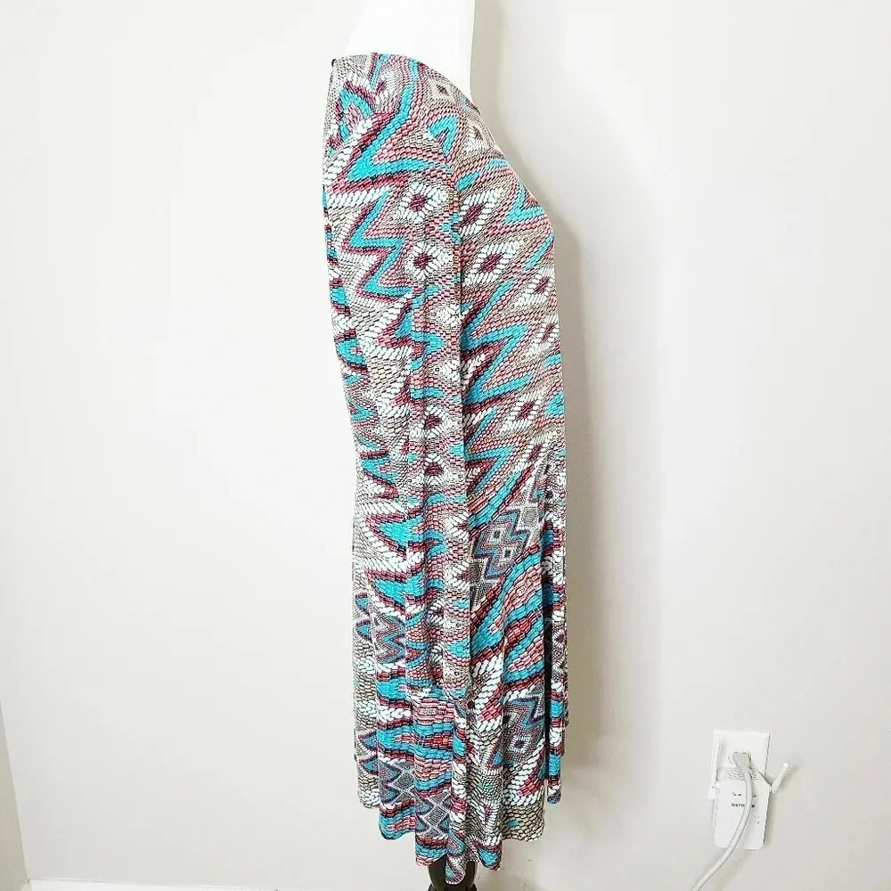 MISA Los Angeles Long Sleeve Prism Print Dress XL - Picture 3 of 9